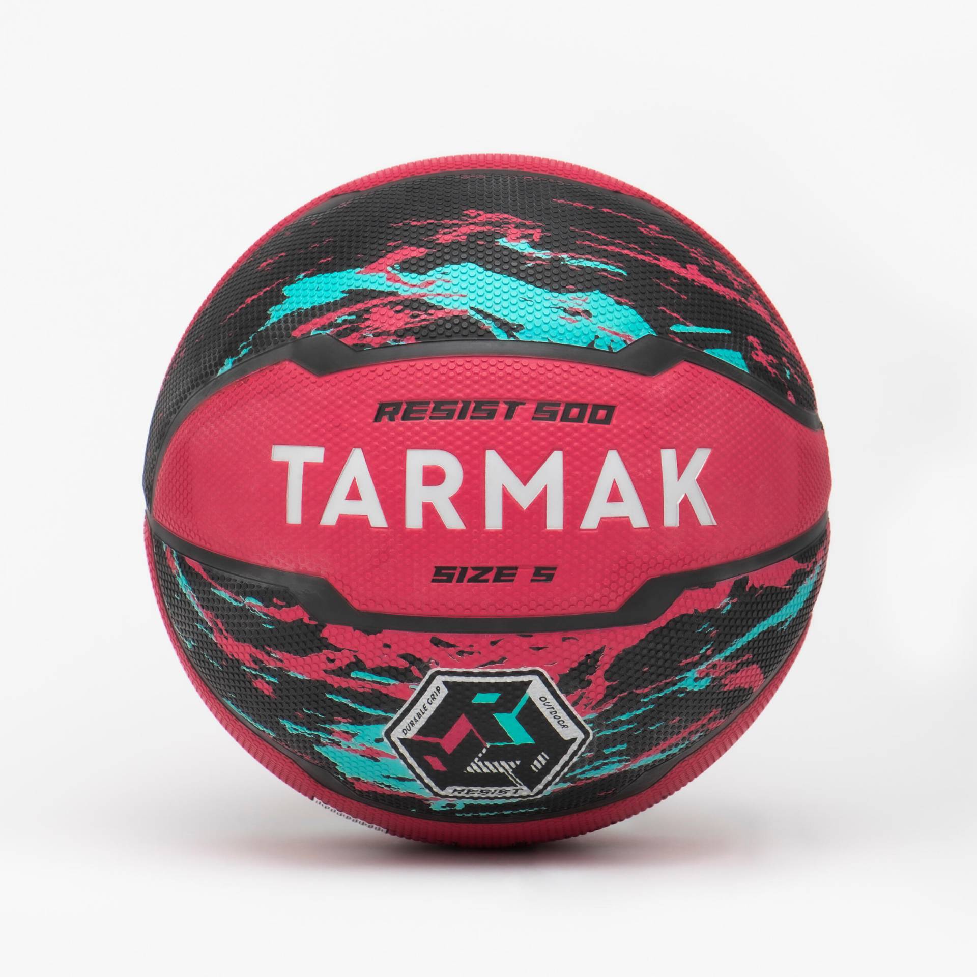 Basketball Grösse 5 - R500 rosa/schwarz von TARMAK