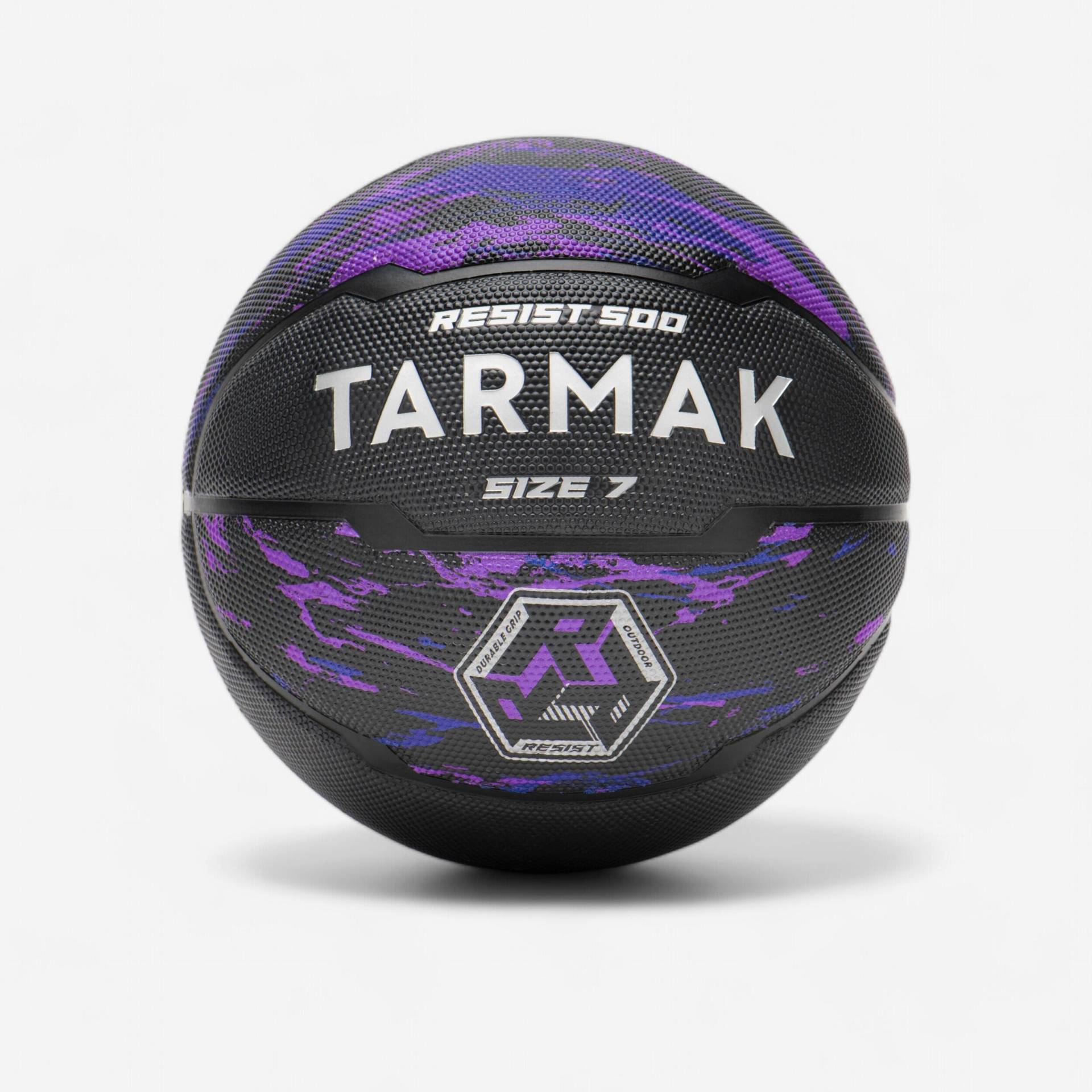 Basketball Größe 7 - R500 violett/schwarz von TARMAK