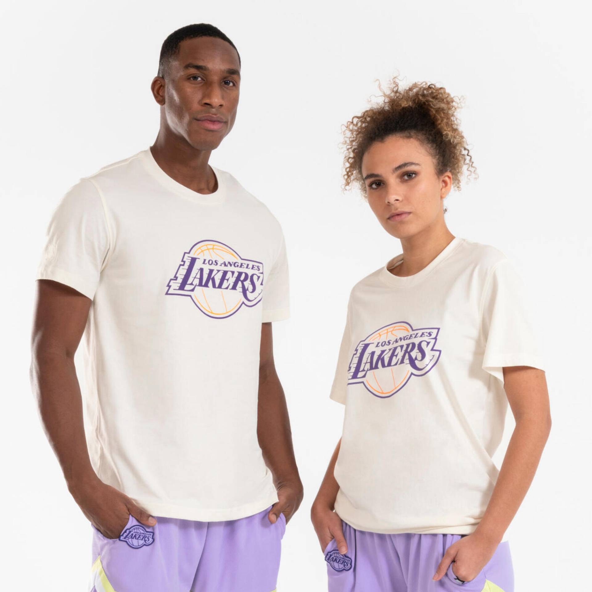 Damen/Herren Basketball T-Shirt NBA Lakers - TS 900 weiß Damen/Herren Basketball T-Shirt NBA Lakers - TS 900 weiß von TARMAK