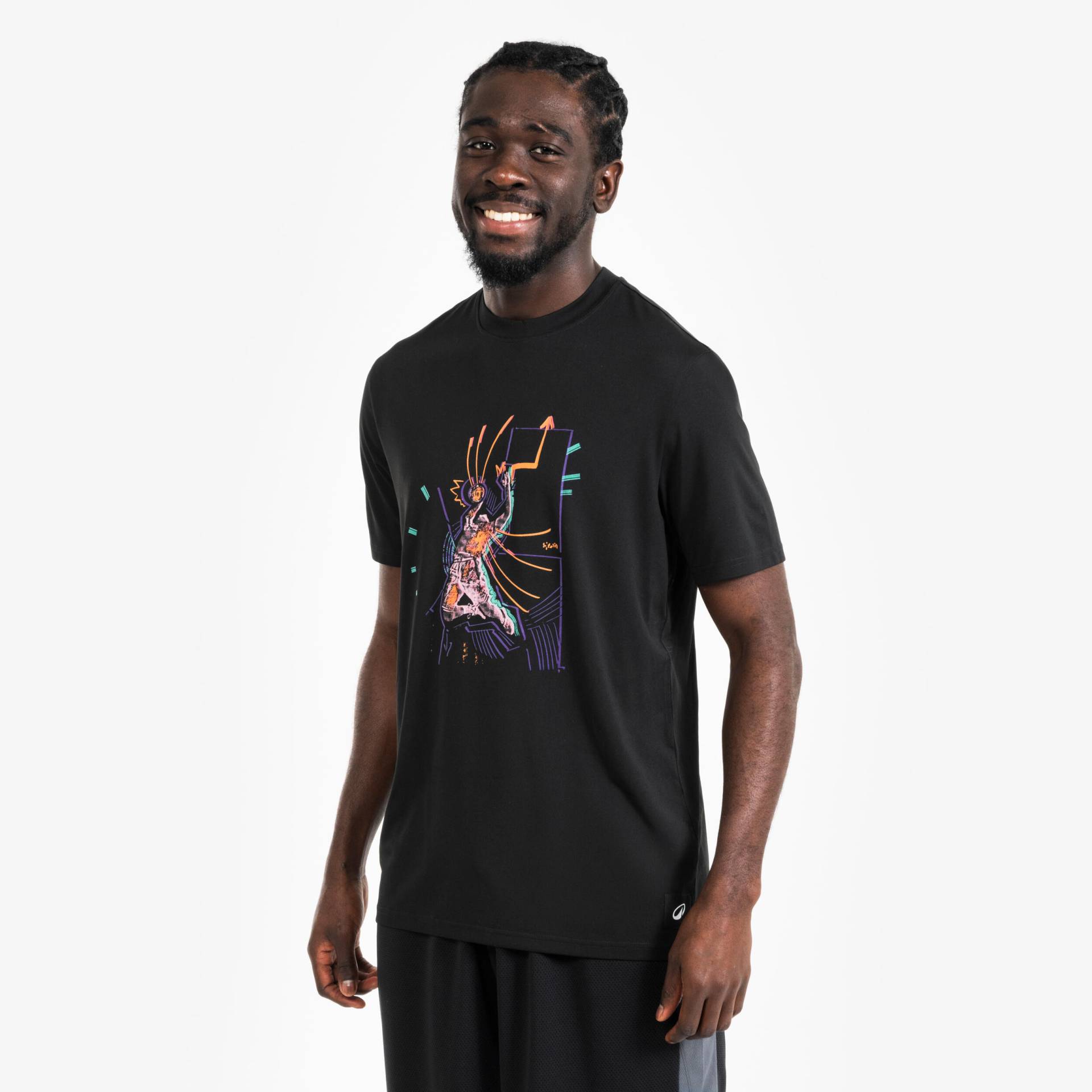 Damen/Herren Basketball T-Shirt - TS500 Fast schwarz Damen/Herren Basketball T-Shirt - TS500 Fast schwarz von TARMAK
