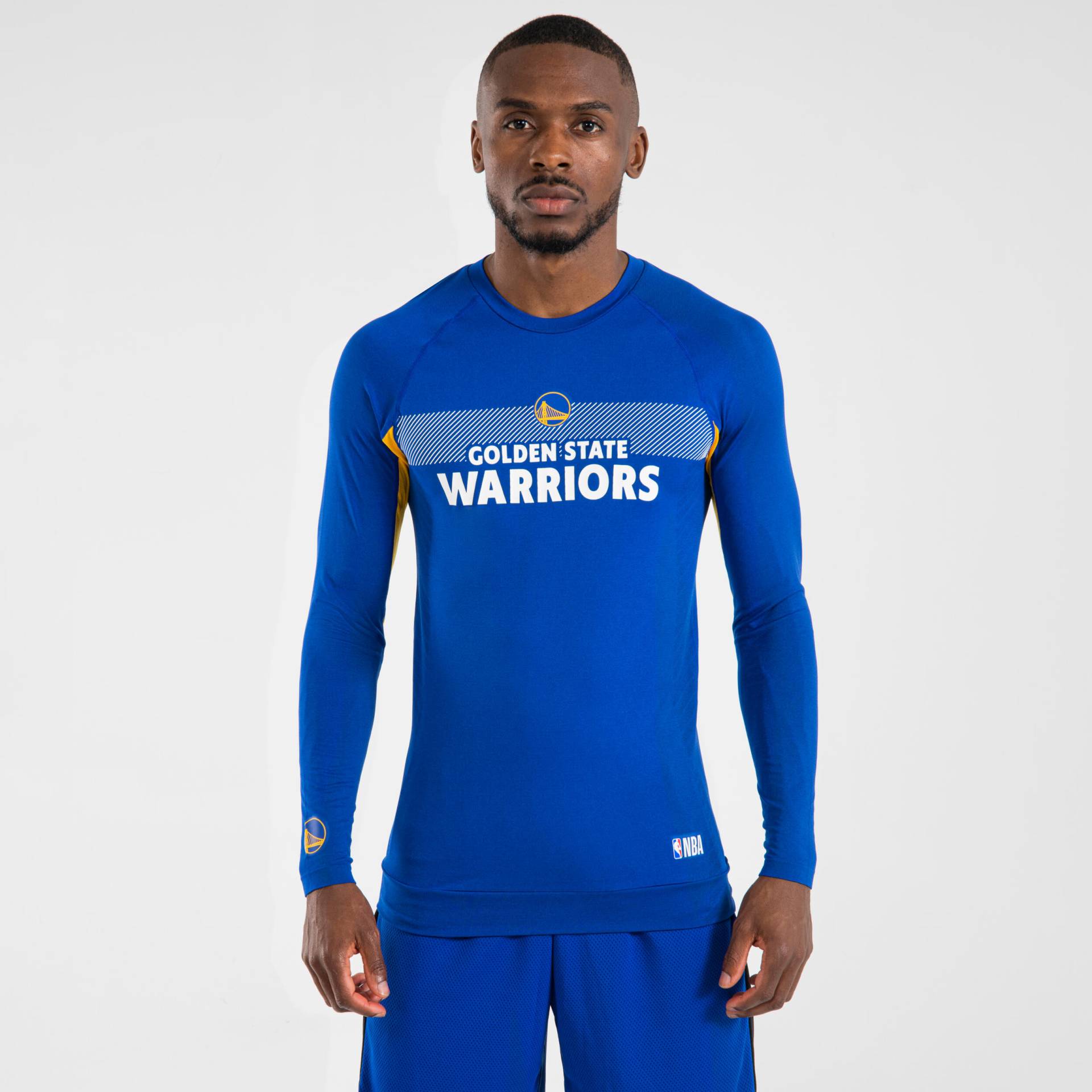 Funktionsshirt Basketball UT500 NBA Golden State Warriors Damen/Herren blau von TARMAK