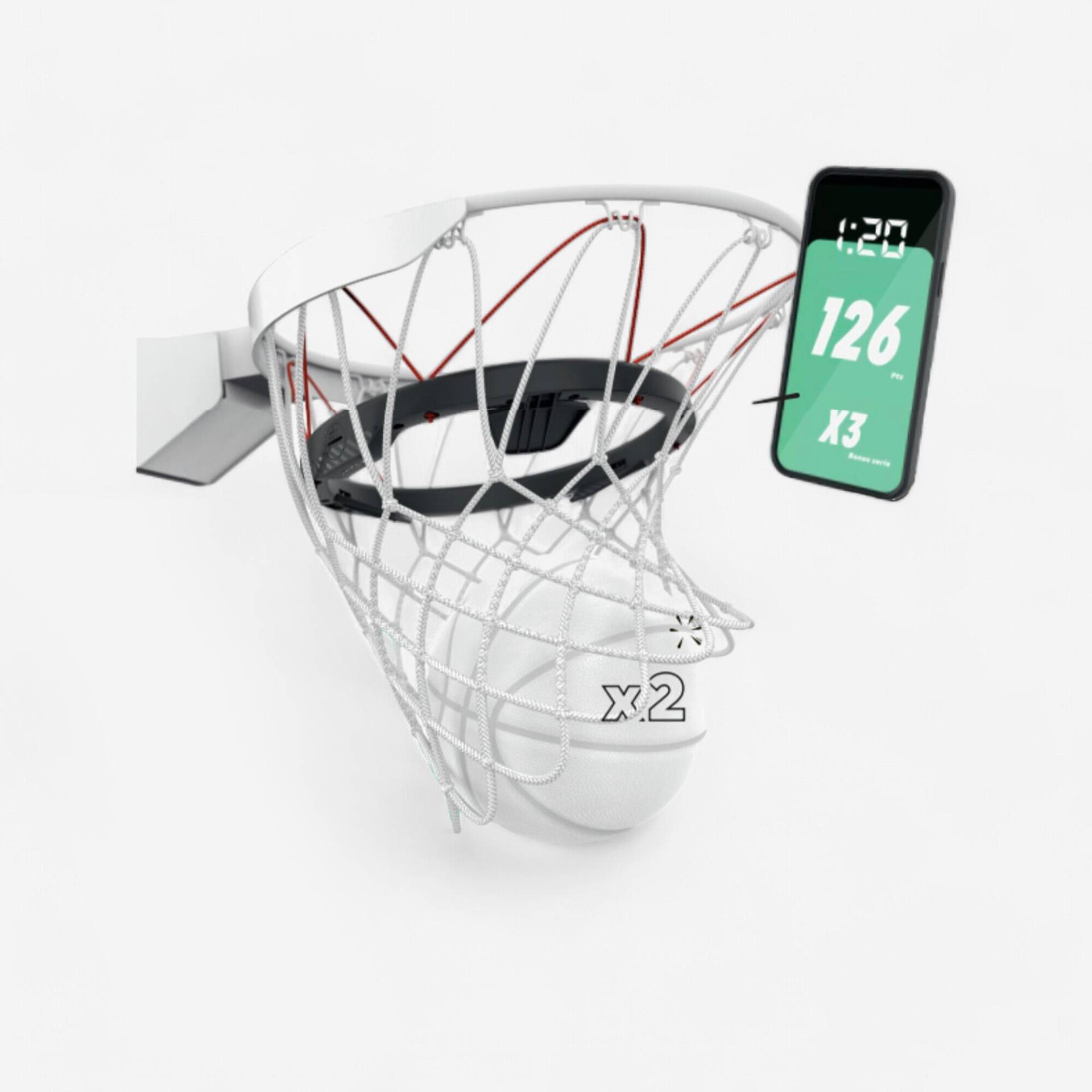 Intelligenter Wurfzähler Detektor-Ring Mini-Spiele - Basketball Play Intelligenter Wurfzähler Detektor-Ring Mini-Spiele - Basketball Play von TARMAK