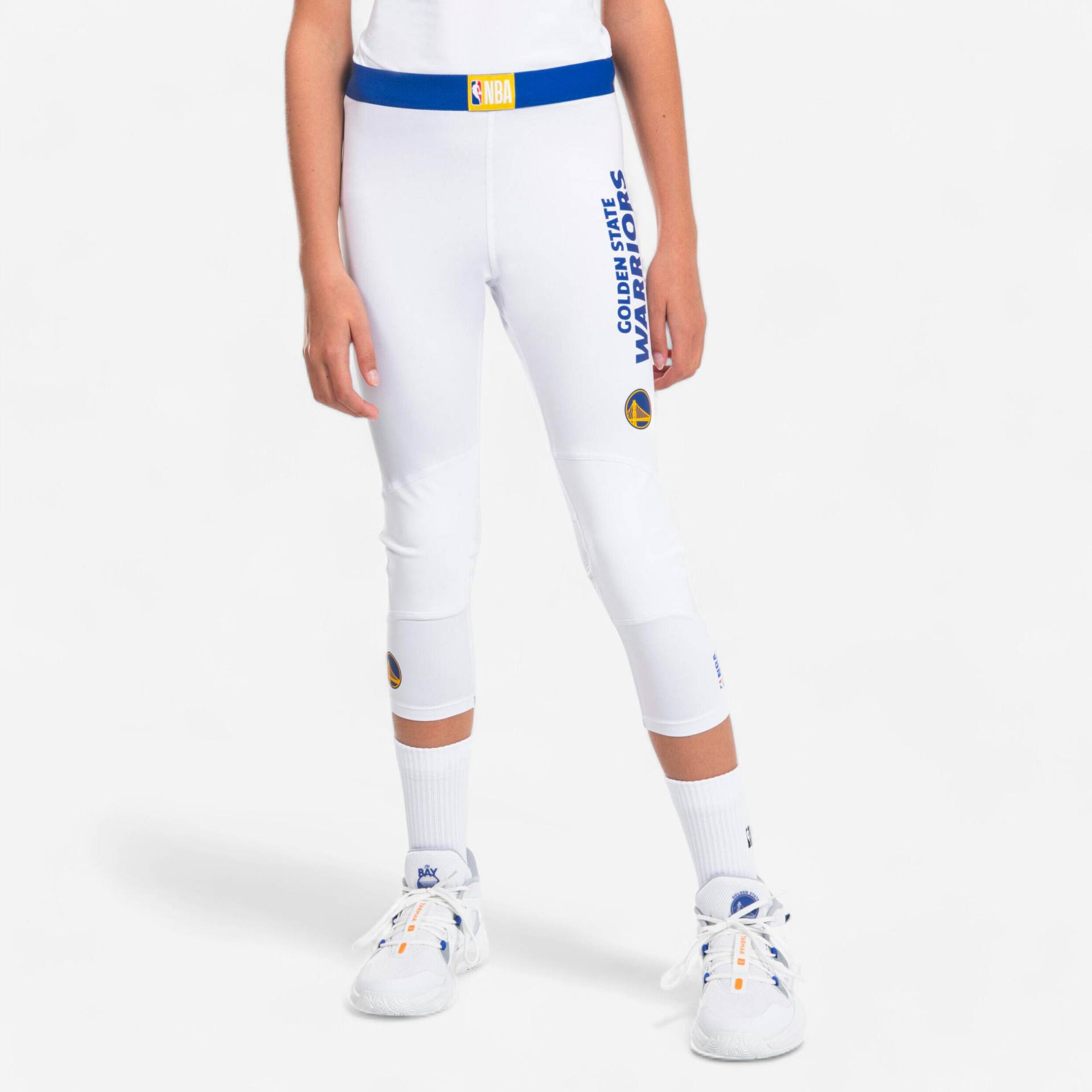 Kinder Basketball Funktionshose 3/4-Tights NBA Golden State Warriors - 500 weiss Kinder Basketball Funktionshose 3/4-Tights NBA Golden State Warriors - 500 weiss von TARMAK