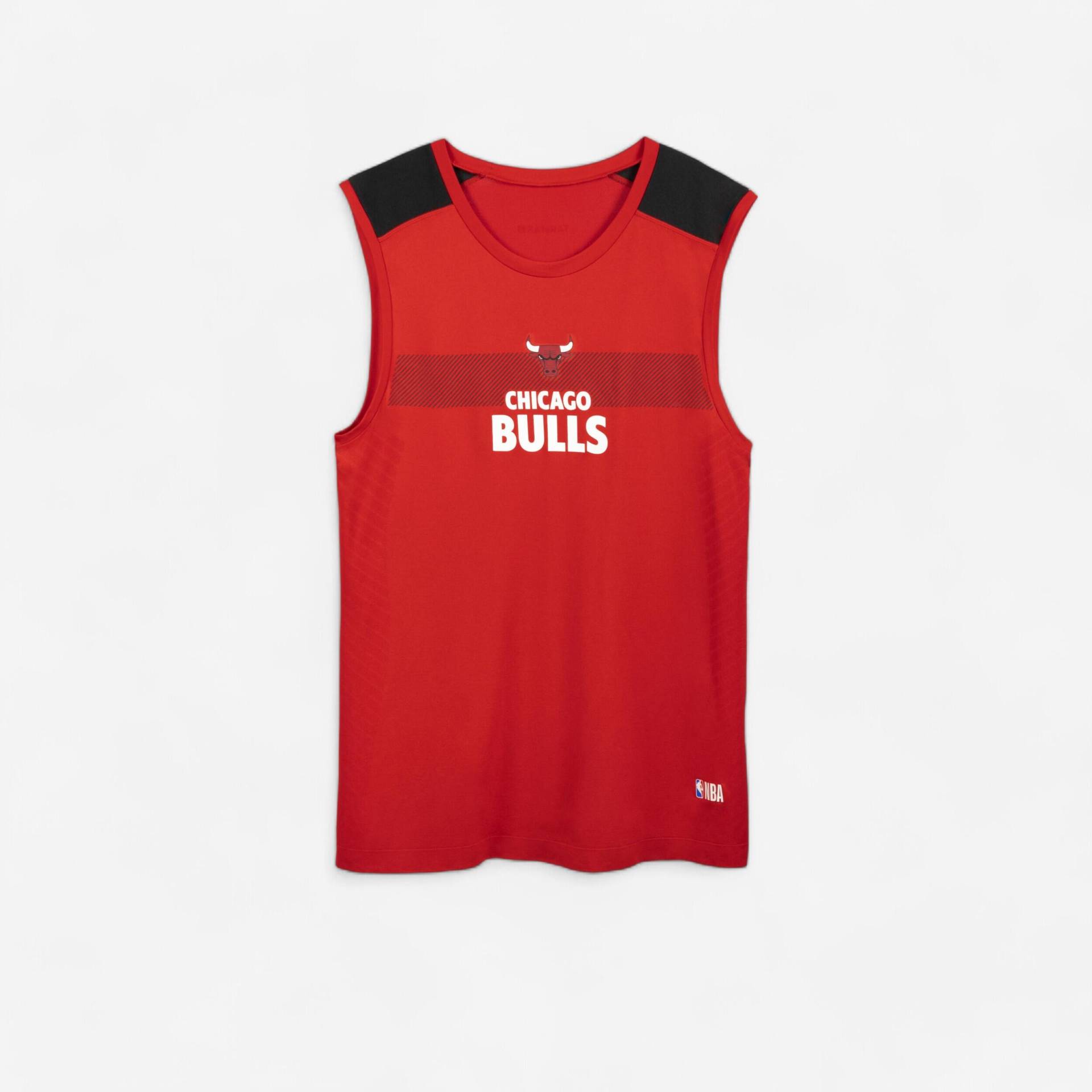 Kinder Basketball Funktionsshirt ärmellos NBA Chicago Bulls - UT500 rot von TARMAK