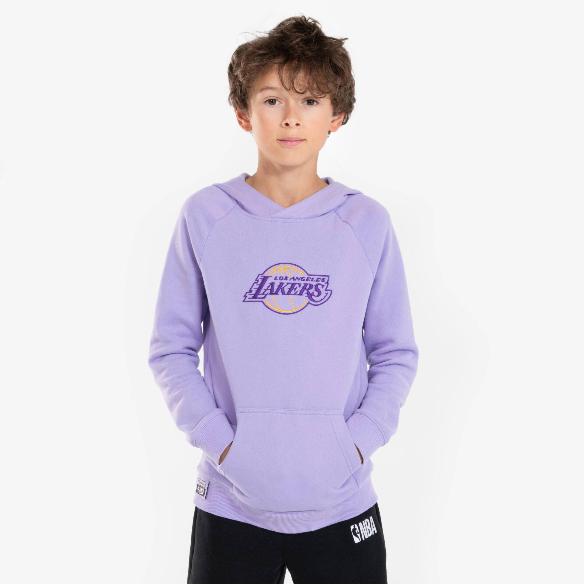 Kinder Basketball Hoodie Los Angeles Lakers - Hoodie 900 NBA violett von TARMAK