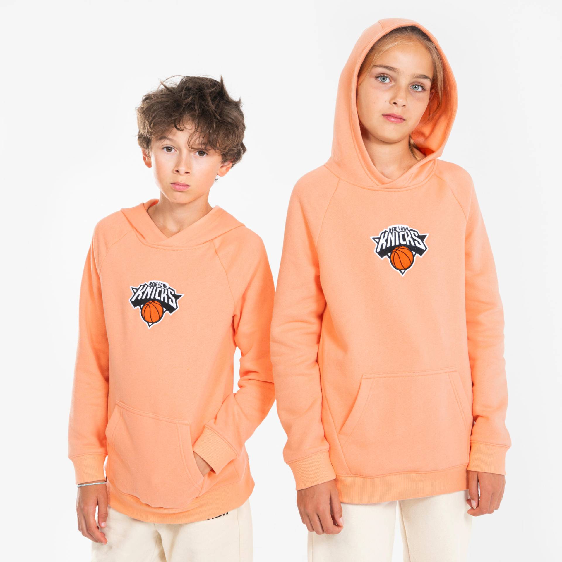 Kinder Basketball Hoodie NBA New York Knicks - Hoodie 900 NBA orange von TARMAK