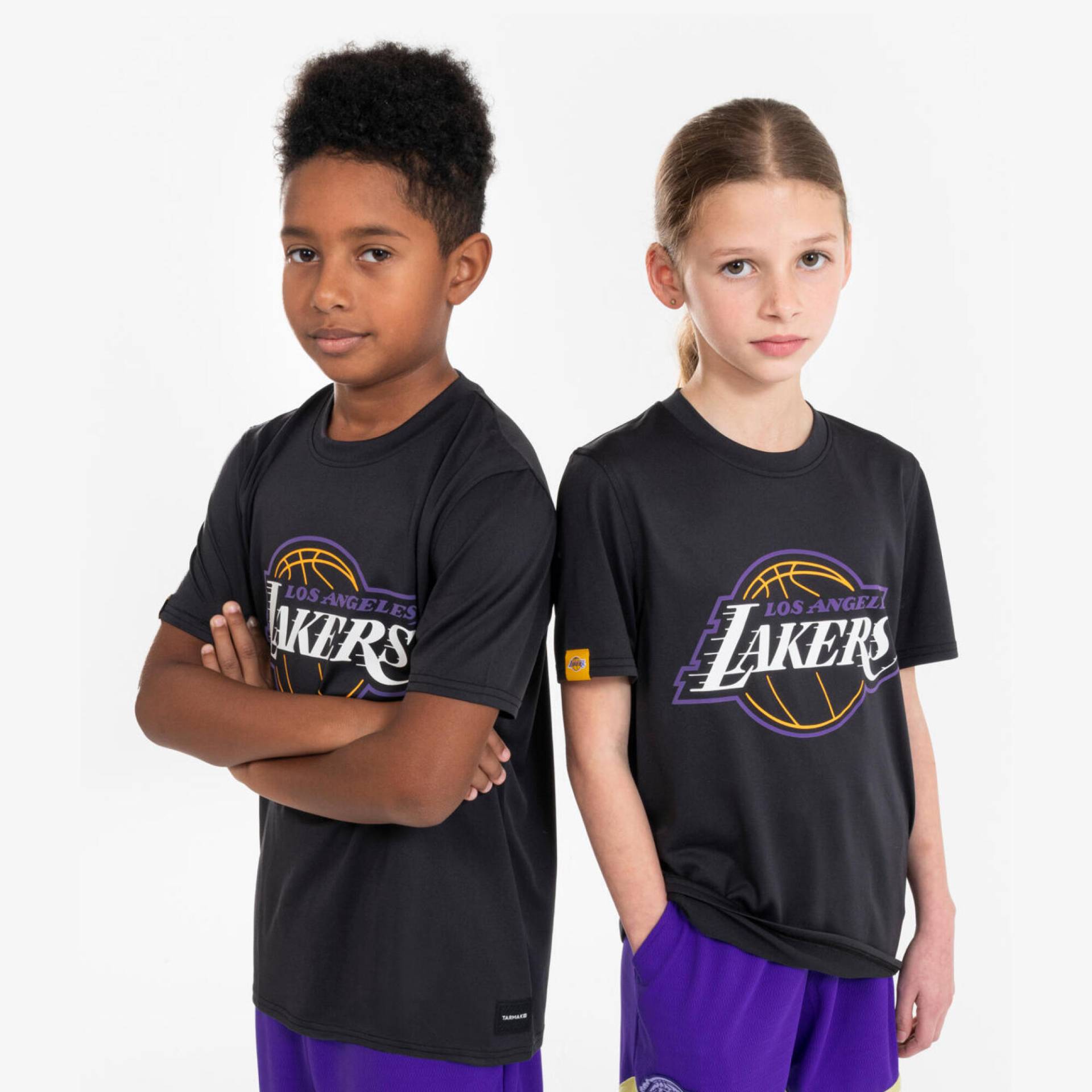 Kinder Basketball Shirt Kurzarm NBA Lakers - TS 900 schwarz Kinder Basketball Shirt Kurzarm NBA Lakers - TS 900 schwarz von TARMAK