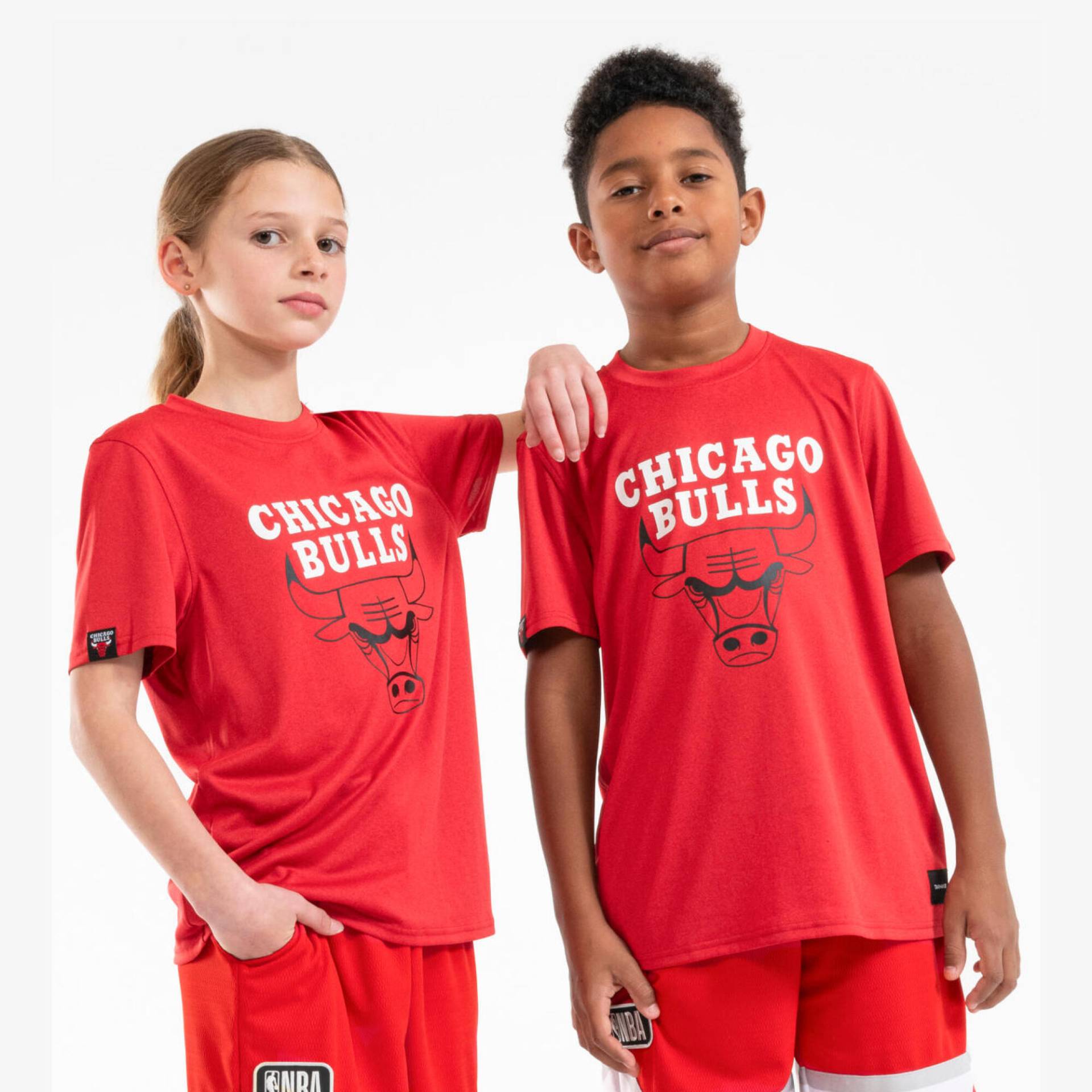 Kinder Basketball Shirt kurzarm NBA Chicago Bulls - TS 900 rot Kinder Basketball Shirt kurzarm NBA Chicago Bulls - TS 900 rot von TARMAK