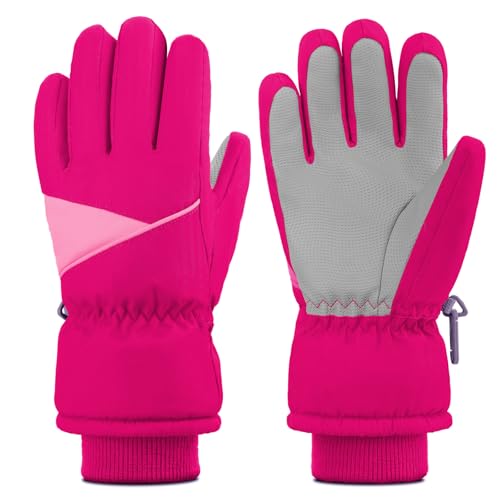 TBoonor Ski Handschuhe Kinder, Winterhandschuhe mit warmem und atmungsaktivem Fleece-Innenfutter, Kinderhandschuhe wasserdicht und Winddicht,Fahrradhandschuhe für Jungen und Mädchen von 3-12 Jahren TBoonor Ski Handschuhe Kinder, Winterhandschuhe mit warmem und atmungsaktivem Fleece-Innenfutter, Kinderhandschuhe wasserdicht und Winddicht,Fahrradhandschuhe für Jungen und Mädchen von 3-12 Jahren von TBoonor