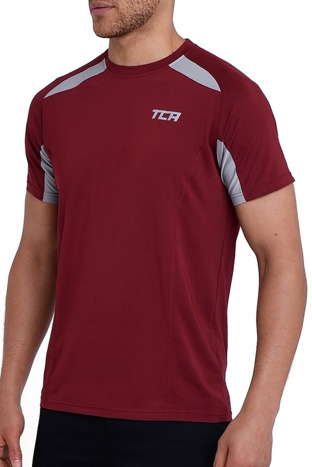 TCA Funktionsunterhemd TCA Herren Quickdry Sportshirt - Cabernet, XL von TCA