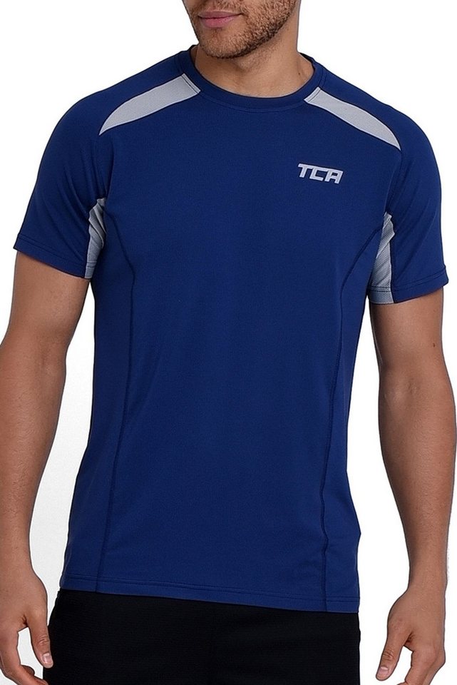 TCA Funktionsunterhemd TCA Herren Sportshirt Kurzarm Quickdry - Blau, XL von TCA