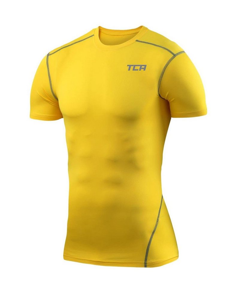 TCA Funktionsunterhemd TCA Jungen Pro Performance Shirt - Gelb, 128 (6-8 Jahre) von TCA