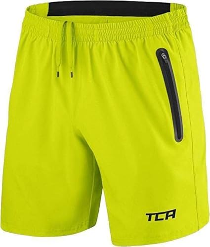 TCA Herren Elite Tech Leichte Laufhose Gymshorts Trainingsshorts und Laufshorts mit Reißverschlusstaschen - Sporthose Herren Kurz - Gelb, L TCA Herren Elite Tech Leichte Laufhose Gymshorts Trainingsshorts und Laufshorts mit Reißverschlusstaschen - Sporthose Herren Kurz - Gelb, L von TCA
