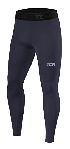 TCA Herren Pro Performancance Leggings, Kompressionshose, Sporthose, Lang - Dunkelgrau, XL von TCA