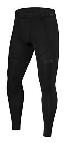 TCA Herren Pro Performancance Leggings, Kompressionshose, Sporthose, Lang - Schwarz, M von TCA