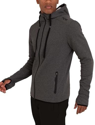 TCA Herren Revolution Hoodie - Sweatjacke mit Kapuze und Reißverschluss - Grau, M TCA Herren Revolution Hoodie - Sweatjacke mit Kapuze und Reißverschluss - Grau, M von TCA