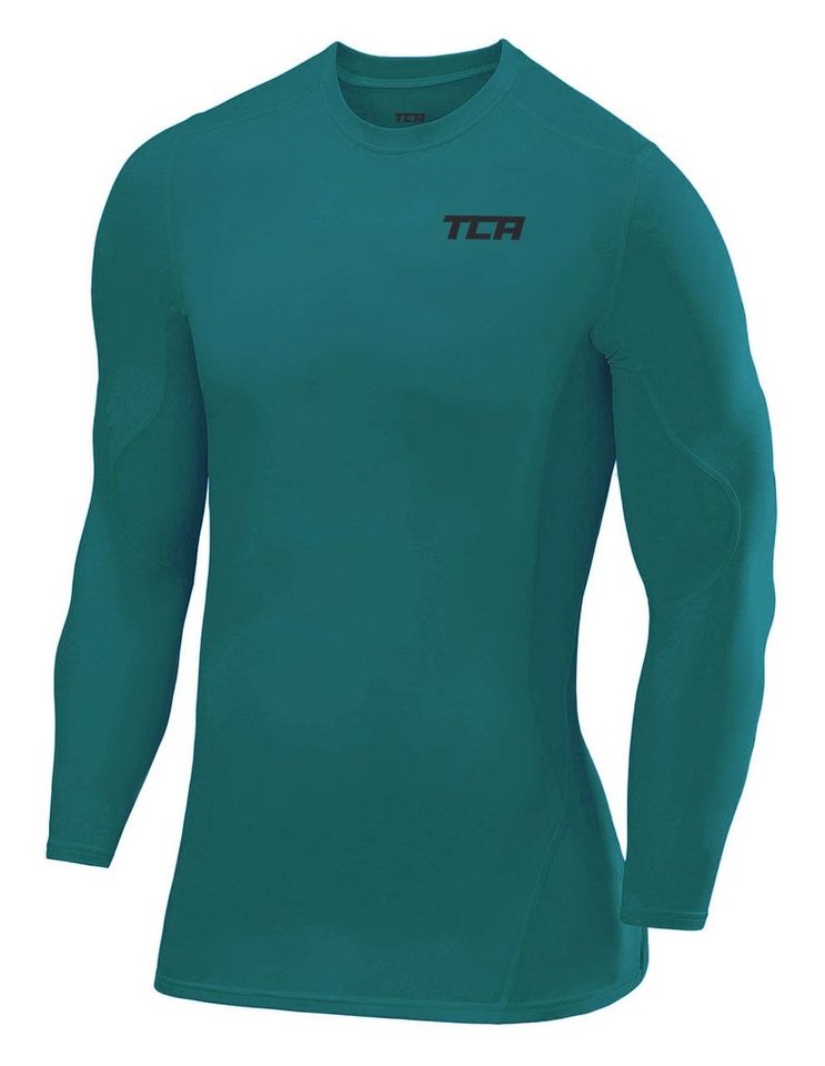 TCA Langarmshirt TCA SuperThermal Kompressionsshirt für Herren und Jungen - Grün, M (1-tlg) von TCA