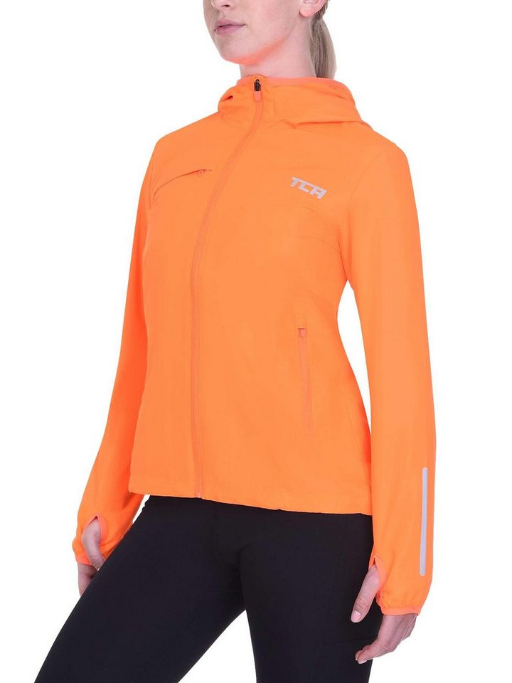 TCA Trainingsjacke TCA Damen Laufjacke, atmungsaktiv, reflektierend - Orange, XL TCA Trainingsjacke TCA Damen Laufjacke, atmungsaktiv, reflektierend - Orange, XL von TCA