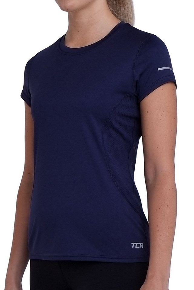 TCA Trainingsshirt Damen Atomic Kurzarm T-Shirt Quickdry - Dunkelblau (1-tlg) TCA Trainingsshirt Damen Atomic Kurzarm T-Shirt Quickdry - Dunkelblau (1-tlg) von TCA
