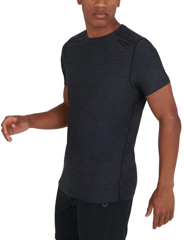 TCA Trainingsshirt TCA Herren Galaxy Fitness Lauf Shirt - Schwarz von TCA