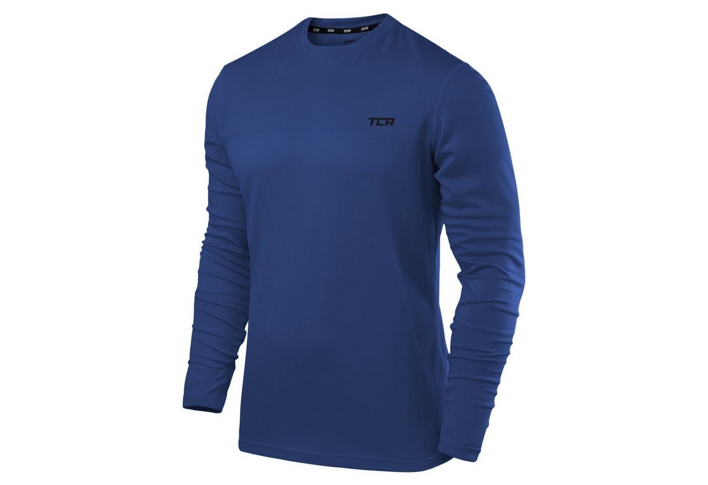 TCA Trainingsshirt TCA Herren Langarm Laufshirt - Leuchtend Blau (1-tlg) von TCA