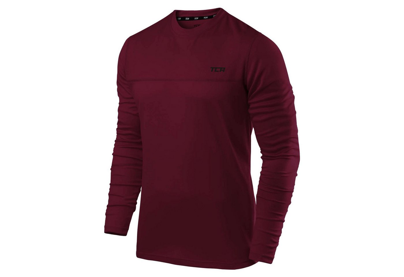TCA Trainingsshirt TCA Herren Langarm Laufshirt - Cabernet (1-tlg) TCA Trainingsshirt TCA Herren Langarm Laufshirt - Cabernet (1-tlg) von TCA