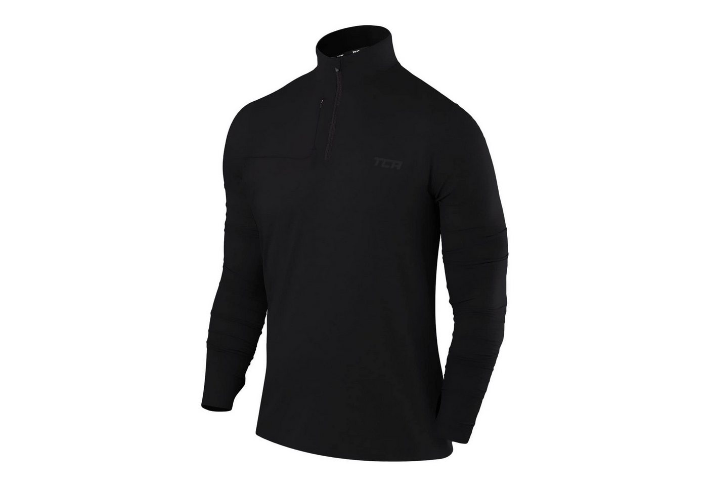 TCA Trainingsshirt TCA Herren Fusion Pro Quickdry Langarm Laufshirt XL Schwarz (1-tlg) TCA Trainingsshirt TCA Herren Fusion Pro Quickdry Langarm Laufshirt XL Schwarz (1-tlg) von TCA