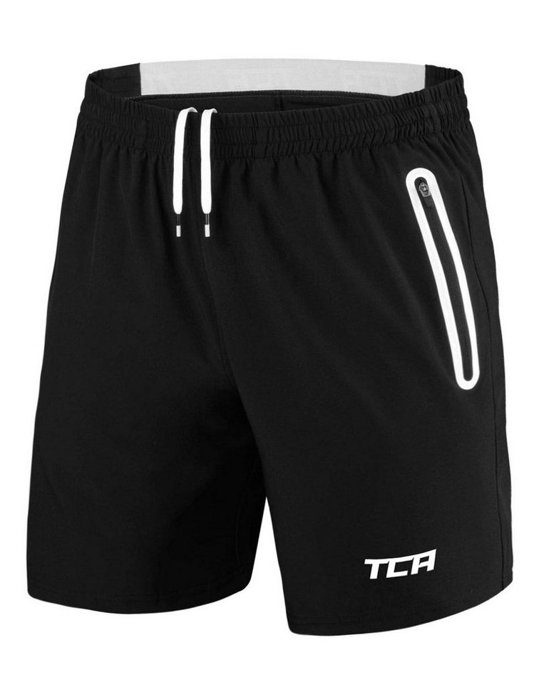 TCA Trainingsshorts TCA Herren Elite Tech Laufhose - Schwarz/Weiss (1-tlg) von TCA