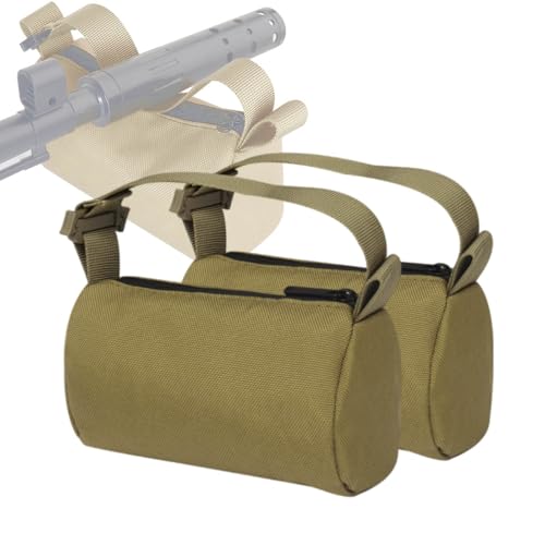 2Stück Kleine Gewehrauflage, Outdoor Waffenauflage Sandsack Mit Schnallenriemen, Ungefüllt, 600D Oxford Brown 15,5 * 6 * 10cm 2Stück Kleine Gewehrauflage, Outdoor Waffenauflage Sandsack Mit Schnallenriemen, Ungefüllt, 600D Oxford Brown 15,5 * 6 * 10cm von TCHAWk