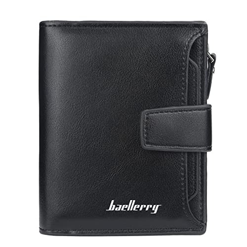 TDEOK Lässige Damen- und Herren-Party-Geldbörsen aus mit Druckknopfverschluss, Kurze Taschen, Geldbörsen, Clutch-Tasche Bags Brieftasche (Black, One Size) von TDEOK