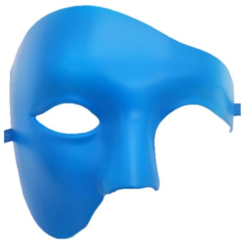 TDEOK Männliche und weibliche Karnevalsparty-Aufführungen, Maskentanz Mund Und Nasenschutz Blau (L, One Size) von TDEOK