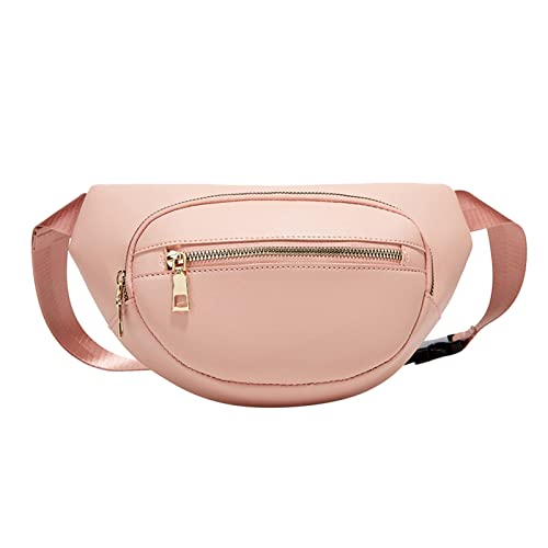 TDEOK Mode Frauen Feste Farbe Outdoor-Sport-Taillenbeutel Telefontasche Umhängetasche Hüfttaschen Outdoor (Pink, One Size) von TDEOK