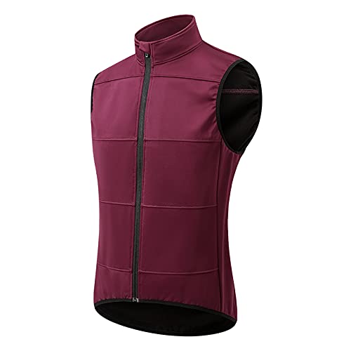 Fahrradweste Damen Wasserdicht Atmungsaktiv Winter Thermo Fleece Ärmellos Fahrradjacke Winddicht Outdoor Laufweste MTB Rennrad Fahrrad Weste,Rot,L Fahrradweste Damen Wasserdicht Atmungsaktiv Winter Thermo Fleece Ärmellos Fahrradjacke Winddicht Outdoor Laufweste MTB Rennrad Fahrrad Weste,Rot,L von TDHLW