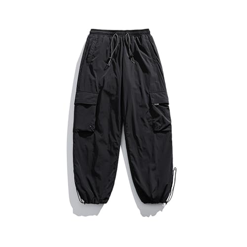 TDHLW Damen Herren Baggy Ski Isolierte Hose wasserdichte Skihose Verdickte Snowsports Snowboard Winterhose,Schwarz,L von TDHLW