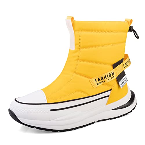 TDHLW Herren Schneestiefel Winterstiefel Herren Damen Warm Gefütterte Stiefeletten Outdoor Wasserdicht Wanderschuhe Trekkingschuhe Winterstiefel rutschfest,Gelb,40 TDHLW Herren Schneestiefel Winterstiefel Herren Damen Warm Gefütterte Stiefeletten Outdoor Wasserdicht Wanderschuhe Trekkingschuhe Winterstiefel rutschfest,Gelb,40 von TDHLW