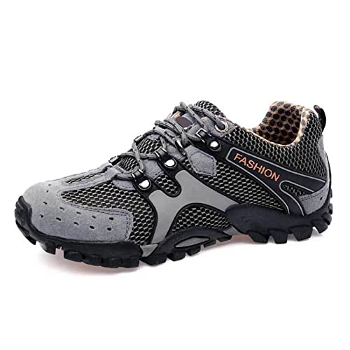 TDHLW Wanderschuhe Damen Herren rutschfeste,Freizeitschuhe Leichte Turnschuhe,Outdoorschuhe Atmungsaktiv Niedrige Wanderhalbschuhe Männer Bequeme Sportschuhe Abenteuer,Klettern Reisen,Grau,46 TDHLW Wanderschuhe Damen Herren rutschfeste,Freizeitschuhe Leichte Turnschuhe,Outdoorschuhe Atmungsaktiv Niedrige Wanderhalbschuhe Männer Bequeme Sportschuhe Abenteuer,Klettern Reisen,Grau,46 von TDHLW