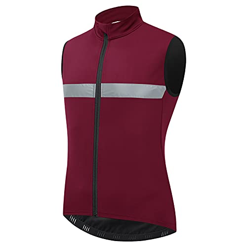 TDHLW Winter Fahrradweste Herren Wasserdicht Atmungsaktiv Warme Fleeceweste Reflektierend Radweste Ärmellos Laufweste Winddicht MTB Rennrad Fahrrad Weste Outdoor Windstopper,Rot,L TDHLW Winter Fahrradweste Herren Wasserdicht Atmungsaktiv Warme Fleeceweste Reflektierend Radweste Ärmellos Laufweste Winddicht MTB Rennrad Fahrrad Weste Outdoor Windstopper,Rot,L von TDHLW