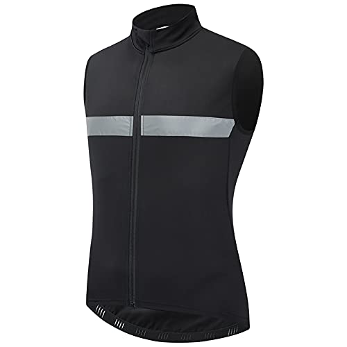 TDHLW Winter Fahrradweste Herren Wasserdicht Atmungsaktiv Warme Fleeceweste Reflektierend Radweste Ärmellos Laufweste Winddicht MTB Rennrad Fahrrad Weste Outdoor Windstopper,Schwarz,XL TDHLW Winter Fahrradweste Herren Wasserdicht Atmungsaktiv Warme Fleeceweste Reflektierend Radweste Ärmellos Laufweste Winddicht MTB Rennrad Fahrrad Weste Outdoor Windstopper,Schwarz,XL von TDHLW