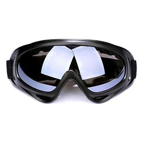 TEAFIRST Herren-Winter-Skibrille, Anti-Beschlag-Gläser, UV-Snowboard, Schneemobil, Motorrad (grau, 18,5 x 8,5 cm) von TEAFIRST