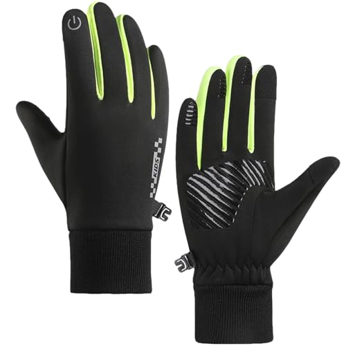 TECHO Kinder-Fahrradhandschuhe, Winter Touchscreen Handschuhe, Kinder Laufhandschuhe, rutschfeste Warme Handschuhe, Fahrradhandschuhe, Reiten, Laufen, warm, Outdoor, Wandern Grün M TECHO Kinder-Fahrradhandschuhe, Winter Touchscreen Handschuhe, Kinder Laufhandschuhe, rutschfeste Warme Handschuhe, Fahrradhandschuhe, Reiten, Laufen, warm, Outdoor, Wandern Grün M von TECHO