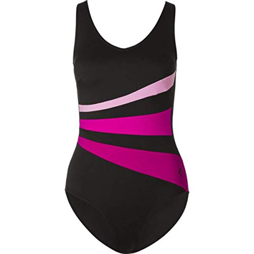 TECNOPRO Damen Felice Badeanzug, Black/Fuchsia, L von TECNOPRO