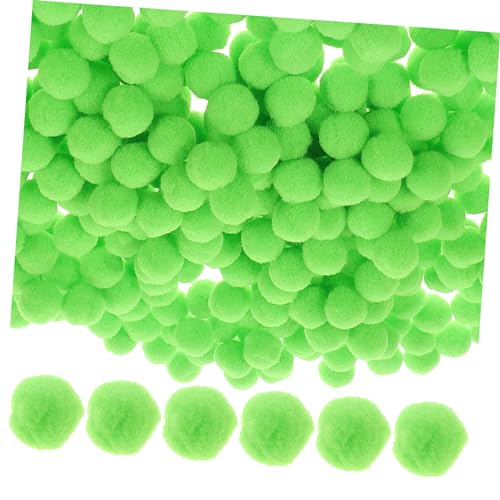 TEHAUX 2000 STK Bommel bastelkasten bastelmaterial Langlebiges Material Dekorationsartikel bastelkugeln Mehrzweck-Pompombälle Rotes Dekor Kleidungsdekor Pom-Pom-Kugeln Plüsch Light Green von TEHAUX