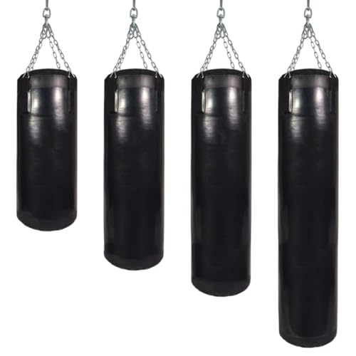 TEKKA BUDO Allround Boxsack 40-45 kg gefüllt - schwarz 160 cm - Inkl. Stahlkette Aufhängung - Verstärktes Vinyl - Boxen, Kickboxen, Fitness, Training Zuhause TEKKA BUDO Allround Boxsack 40-45 kg gefüllt - schwarz 160 cm - Inkl. Stahlkette Aufhängung - Verstärktes Vinyl - Boxen, Kickboxen, Fitness, Training Zuhause von TEKKA BUDO