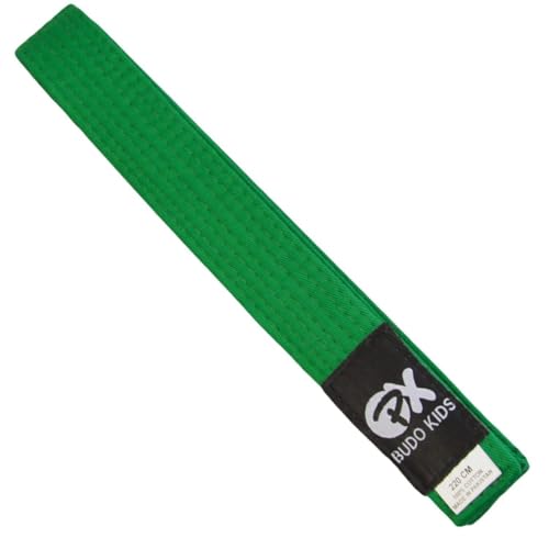 TEKKA BUDO Budogürtel Kids Soft, Längen - Weicher Farbgürtel für Kinder - Leicht zum Binden - Karate, Judo, Taekwondo, Kampfsport Grün 220 cm TEKKA BUDO Budogürtel Kids Soft, Längen - Weicher Farbgürtel für Kinder - Leicht zum Binden - Karate, Judo, Taekwondo, Kampfsport Grün 220 cm von TEKKA BUDO