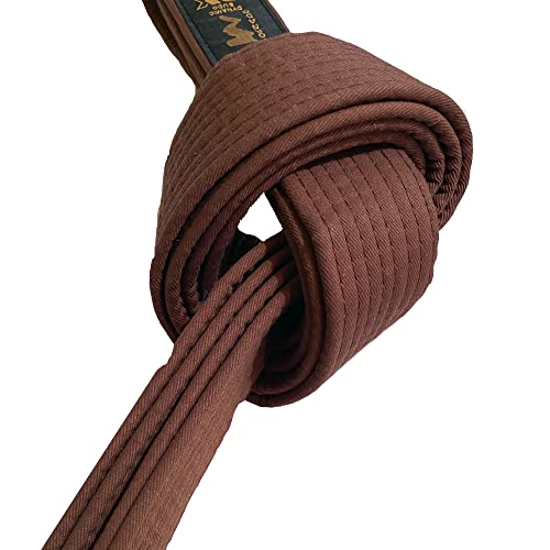 TEKKA BUDO Kampfsport Gürtel Braun - 240 cm x 4 cm - Braungurt für Karate, Judo, Taekwondo, Jujutsu, Kickboxen, Ninjutsu von TEKKA BUDO