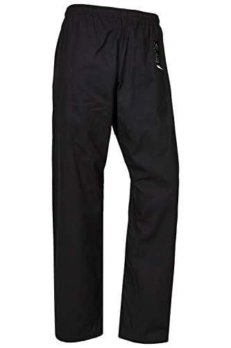 TEKKA BUDO Kampfsport-Hose Classic schwarz - Baumwolle 8 oz - Gummibund - Budo, Karate, Taekwondo Trainingshose - Größe 160 von TEKKA BUDO