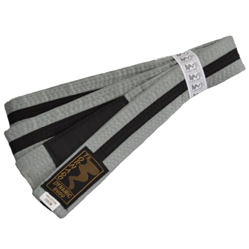 TEKKA BUDO Kinder BJJ Gürtel Brazilian Jiu Jitsu Grau-Schwarz Farbgürtel mit schwarzem Balken 220 cm TEKKA BUDO Kinder BJJ Gürtel Brazilian Jiu Jitsu Grau-Schwarz Farbgürtel mit schwarzem Balken 220 cm von TEKKA BUDO