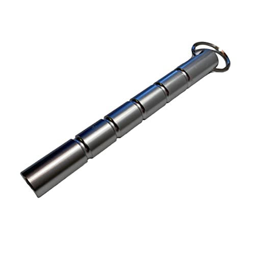 TEKKA BUDO Kubotan Basic Schlüsselanhänger - 14 cm zylindrisch - Silber Aluminium - Selbstverteidigung Training von TEKKA BUDO