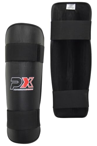 TEKKA BUDO PX Schienbeinschützer Carbon Look schwarz - Karate, Taekwondo, Kickboxen - Kampfsport Schützer von TEKKA BUDO