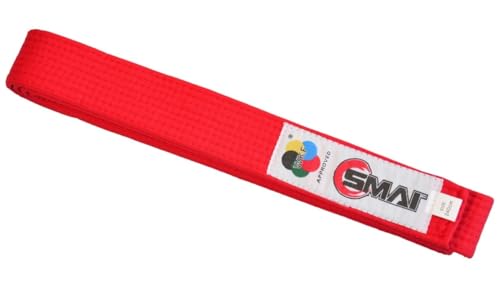 TEKKA BUDO SMAI Wettkampfgürtel WKF Karategürtel - Blau, Rot - 240 bis 320 cm Länge - Karate Wettkampf Gurt Rot 300 cm TEKKA BUDO SMAI Wettkampfgürtel WKF Karategürtel - Blau, Rot - 240 bis 320 cm Länge - Karate Wettkampf Gurt Rot 300 cm von TEKKA BUDO